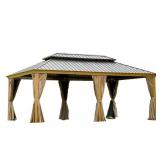 Aluminum Gazebo 20x12 with Curtains
