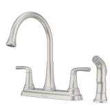 Ladera Deck Mount Kitchen Faucet with Sprayer