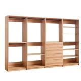 Prosper 128 in. W Oak Tower System Closet