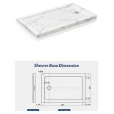 54 in. L x 32 in. W Single/Double Threshold Alcov
