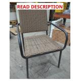 Stylewell Brown/ Black Wicker Chair