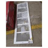 30 in. W x 8 in. H Baseboard Return Grille, White