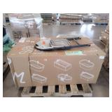 Swiss Madison bathtub. Folding chair