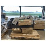 3piece sofa, whicker chair, gliding patio door