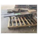 Outdoor Metal Patio Table 70?x40?, Chair Parts