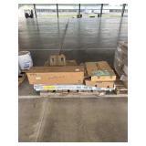 Clear tempered glass, light fixture, & more