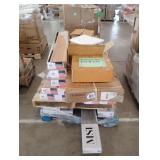 18 boxes of various flooring, 4 boxes of tile,