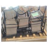 8 piece outdoor black dining table Located
