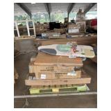 Beverage cooler, Brabantia iron board, patio table