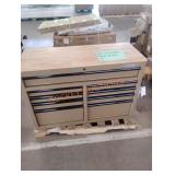 Husky tool cabinet with outlets 9 drawers 46"