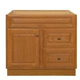 Hampton 36 in. Bath Vanity Oak (no top)