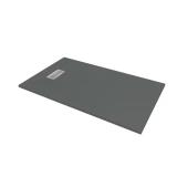 Graphite Sand Shower Pan with Drain