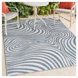 Maribo Abstract Groovy Rug 5x8 Indoor/Outdoor