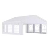 Outsunny 20x20 White Wedding Tent Canopy