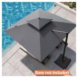 Double Top 11 ft. Aluminum Umbrella
