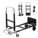 VEVOR 2-in-1 Folding Hand Truck, 500lb
