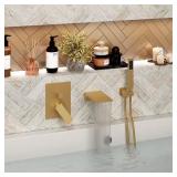 Brushed Gold Tub & Shower Faucet, 1-Handle