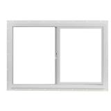 35.5x23.5 in Left-Hand Vinyl Window, White