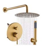 10 in. Dual Shower Heads, Gold