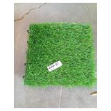 Approximately 30 grass turf tile pieces