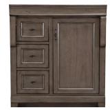 Naples 30"W Bath Vanity Cabinet Grey
