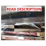 Husky steel shelving x2 hardwood flooring