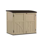 Resin Horizontal Shed 2ft8in x 4ft5in