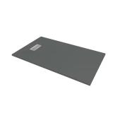 Graphite Sand Shower Pan with Drain