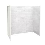 Utile 32x60x60 Alcove Tub Shower Kit Carrara