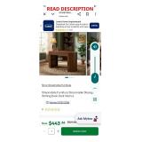 Streamdale Storage Writing Desk, Dark Walnut