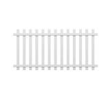 Glendale White Picket Fence Panel