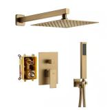 Brushed Gold 2-Spray Shower Heads