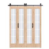 60x84 Full Lite Bi-fold Door with Hardware