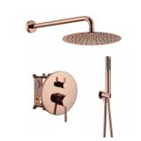 Rose Gold 2-Spray 10" Shower Heads, 1.8 GPM