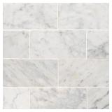 Carrara White 3x6 Honed Marble Tile (5 sq ft)