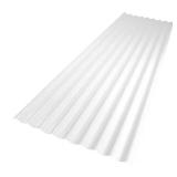 26 in. x 8 ft. Corrugated PVC Roof Panel White