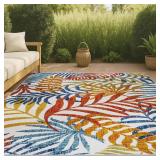 Tropics Palm Leaves Rug 8 ft. x 10 ft.