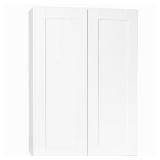Shaker Satin White Wall Cabinet 30x42x12