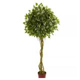 6 ft UV-Resistant Ficus Topiary Tree