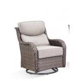 MoonLuxe Brown Swivel Glider Chair Cushions