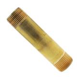 3/4 in. x 4 in. MIP Brass Nipple Fitting