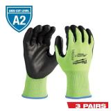 X-Large High Viz Cut-Resistant Poly Gloves