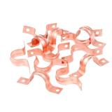 1/2 in. Copper 2-Hole Pipe Strap (10-Pack)