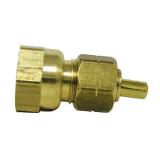Brass Adapter: 3/8" Comp x 3/8" FIP