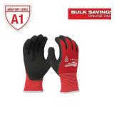 Red Latex Level 1 Cut-Resistant Winter Gloves