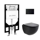 St. Tropez Wall-Hung Toilet, 3-Piece Bundle