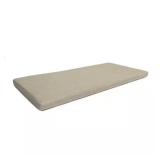Rectangular Outdoor Bench Cushion in Putty