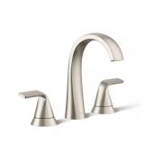 Cursiva 8 in. Widespread Faucet Nickel