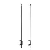 Achla 46" H Black Wrought Iron Poles (2)