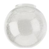 6 in. Handblown Clear Seeded Globe with Fitter